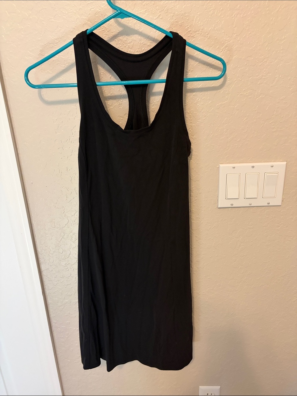Athleta Black Racerback Mini Dress